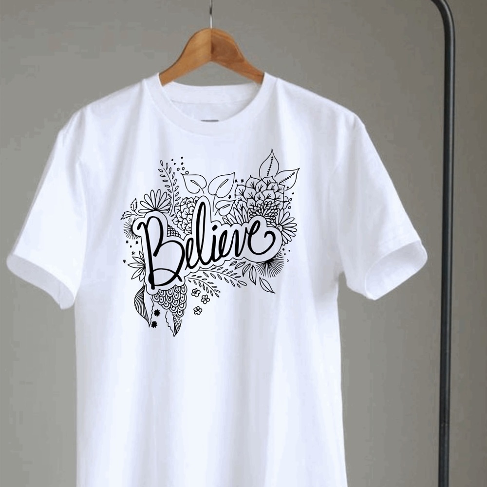 believe mandala t-shirt unisex - Picture 2 of 3